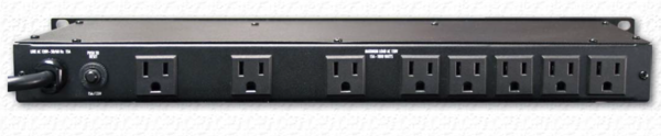M-8X2 15A STANDARD POWER CONDITIONER, 9 OUTLETS, 1RU, 6' CORD